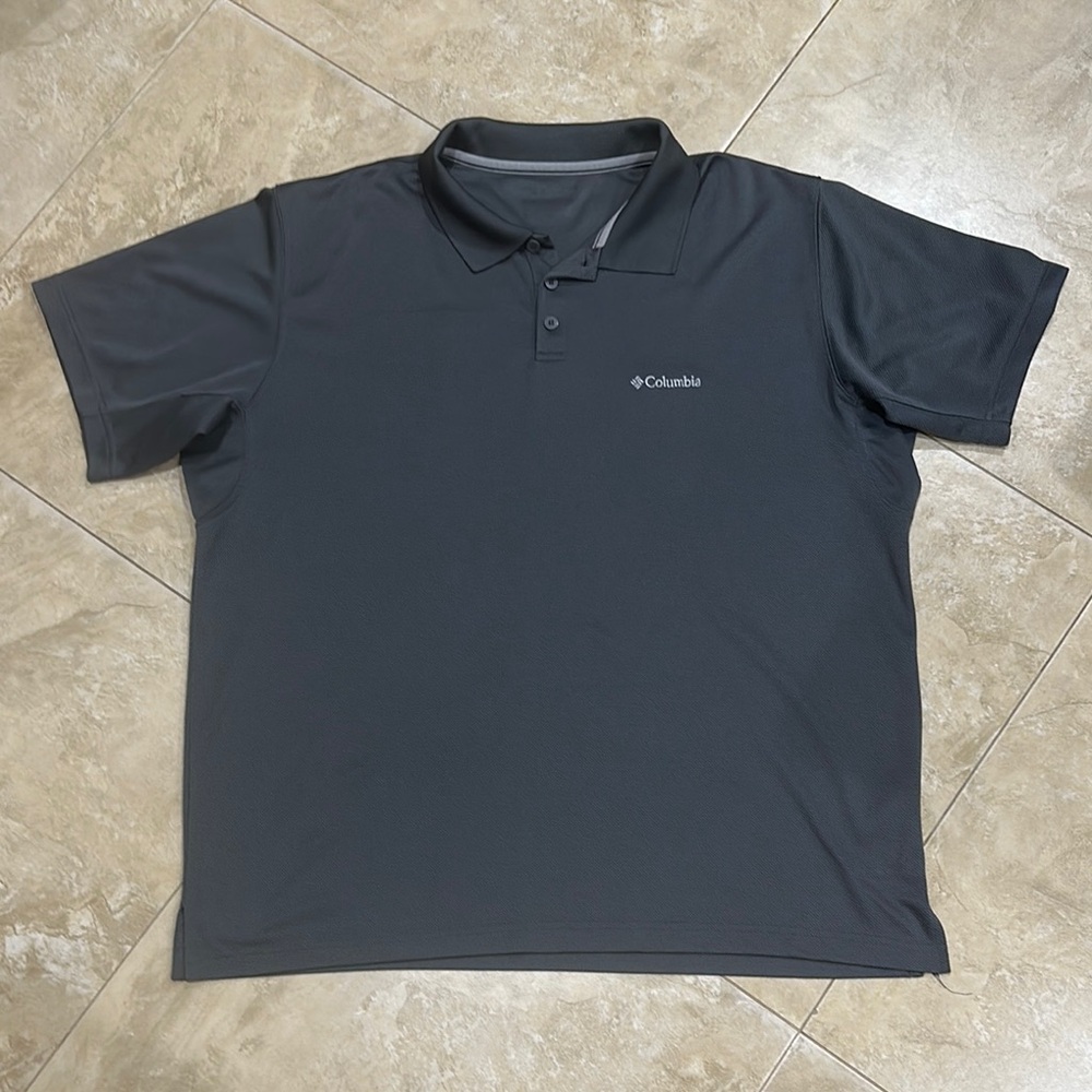 Columbia Gray Performance Polo Shirt